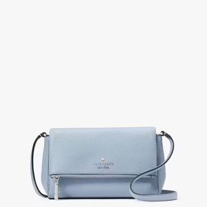 NWT Kate Spade ♠️ Leila Mini Zip Crossbody - Muted Blue